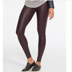 SPANX READY-TO-WOW FAUX LEATHER LEGGINGS